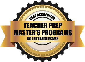 Best accredited teacher prep master's programs badge